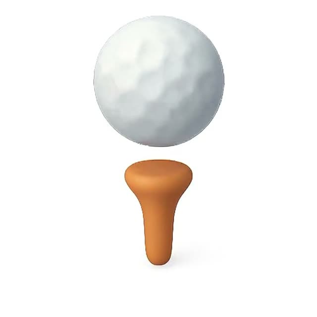 Animated Golf Tees with Golf Balls