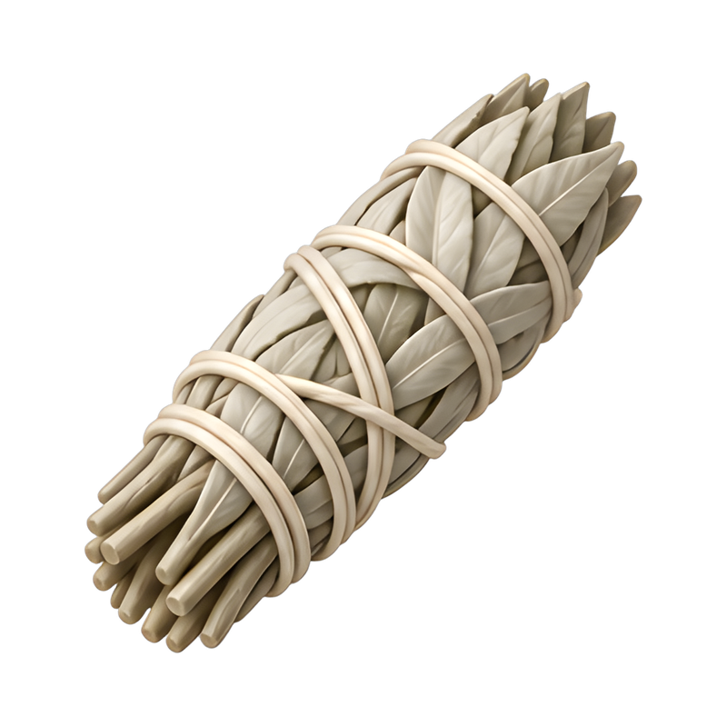 natural white sage smudge stick