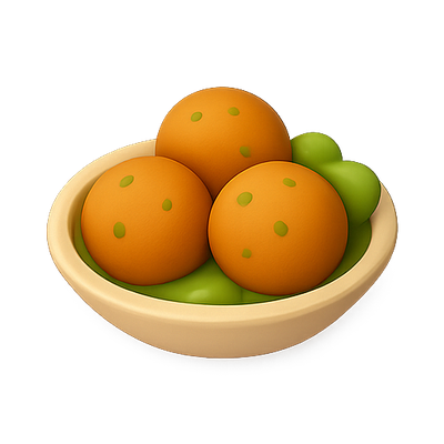 Colorful Cartoon-Style Bowl of Oranges