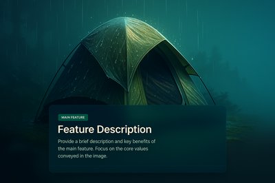 Peaceful Rain on Tent in Tropical Forest