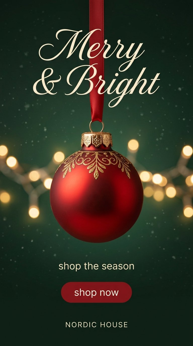 Polished Red Glass Ornament