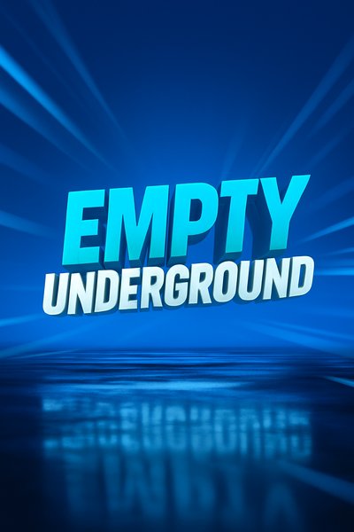 Dynamic Blue Underground Space for Text or Product