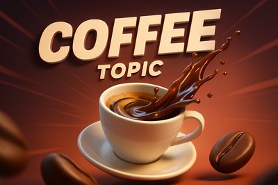 Dynamic Coffee Splash with 3D Elements