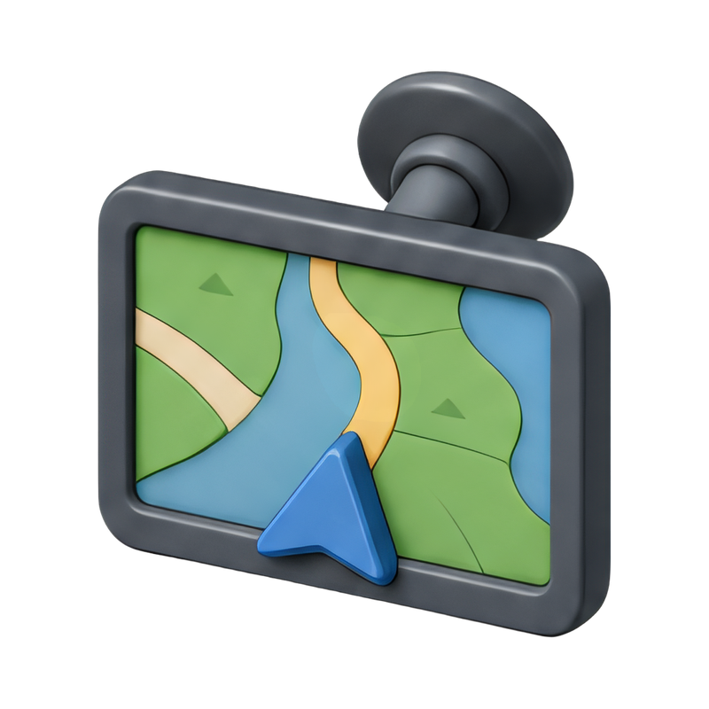 modern car navigation display