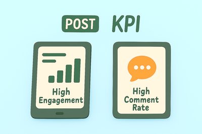Visual Representation of Social Media Engagement Metrics