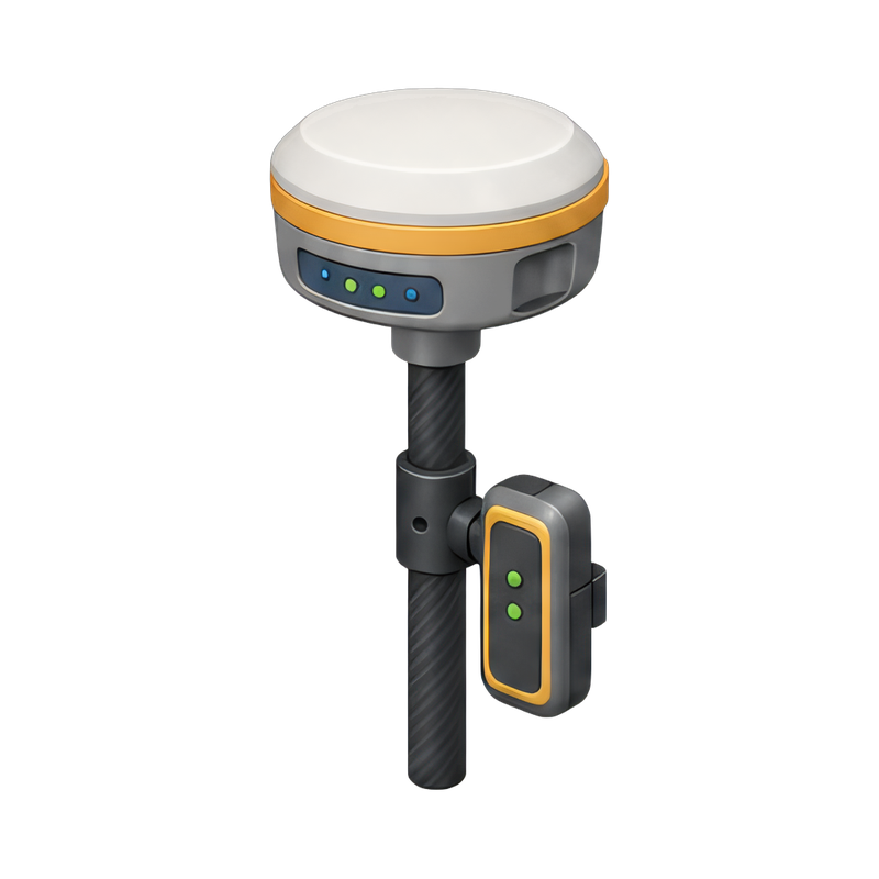 gps rover setup in field