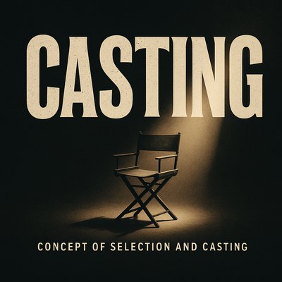 Conceptual Image of Casting with Director's Chair