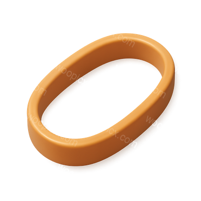 3D Isometric Elastic Band Icon with Volumetric Feel