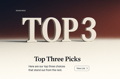 Stylish Top 3 Rankings Design for Web Page