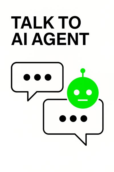 Simple Graphic Promoting AI Chat Interaction