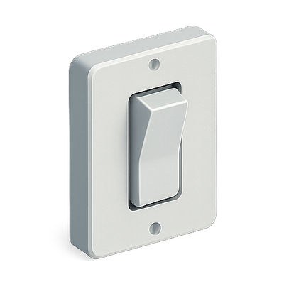 Realistic Light Switch Graphic for Interior Design