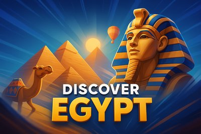 Dynamic Egyptian Adventure with Pyramids and Sphinx
