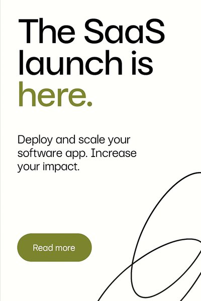 Sleek SaaS Launch Announcement Graphic