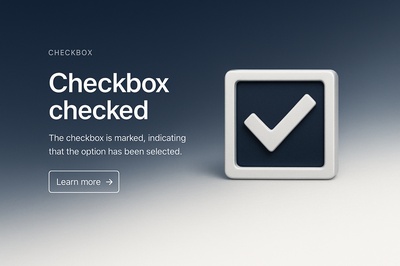 Stylish Web Page Design Featuring Checkbox Checked