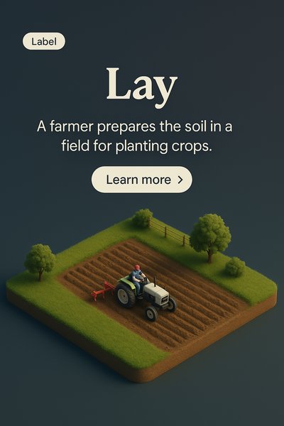 3D Scene of Farmer Preparing Soil for Planting Crops