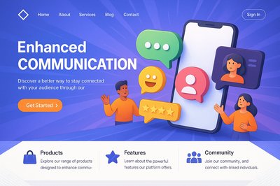 Dynamic Landing Page Design for Enhanced Communication