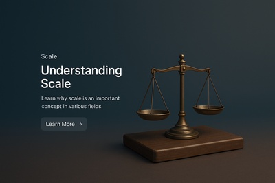 Detailed 3D Scene of Scale with Realistic Elements