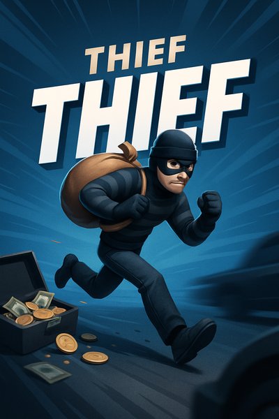 Dynamic Thief Illustration in Action