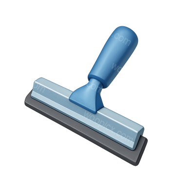 3D Icon of a Window Squeegee in Isometric View