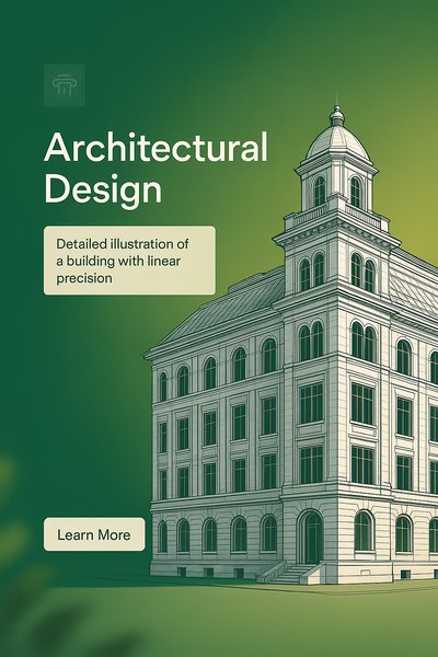 Architectural Design Illustration with Linear Precision