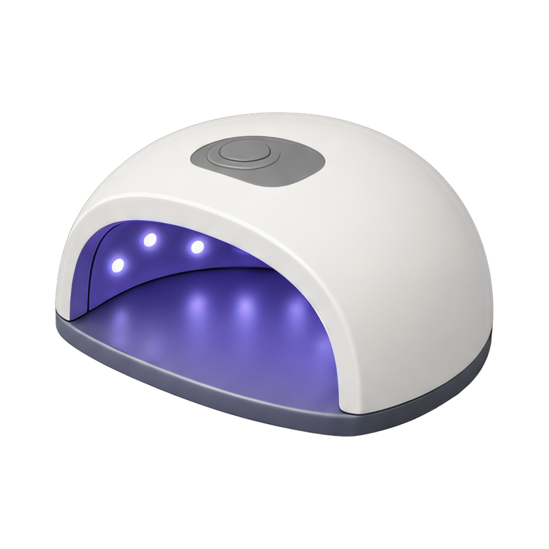 UV LED nail lamp in action
