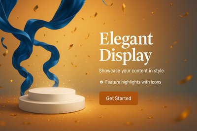 Elegant Display Concept for Content Showcase