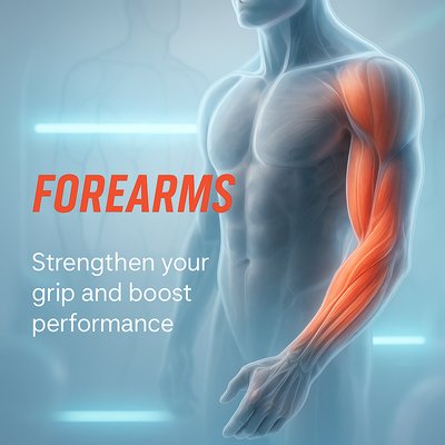 Anatomical Illustration of Forearms for Fitness Promotion