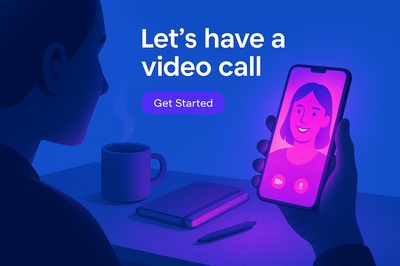 Neon Video Call Vibes with Glowing Effects and Cool Shades