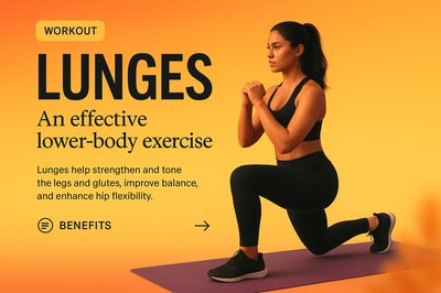 Dynamic Lunges Exercise Landing Page Design