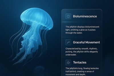 Stunning Jellyfish Pulsing Through Water with Bioluminescent Glow