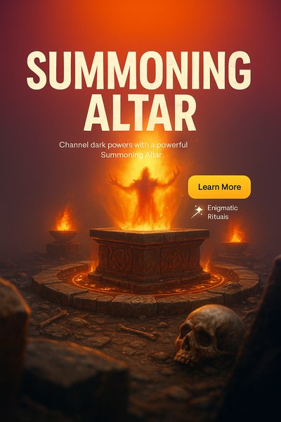 Dynamic Summoning Altar Scene with Powerful Visual Elements
