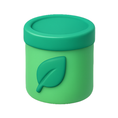 Eco-Friendly Container with Leaf Design