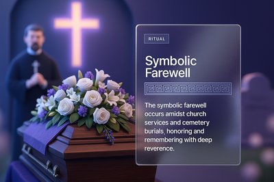 Symbolic Farewell Ceremony with Floral Tribute