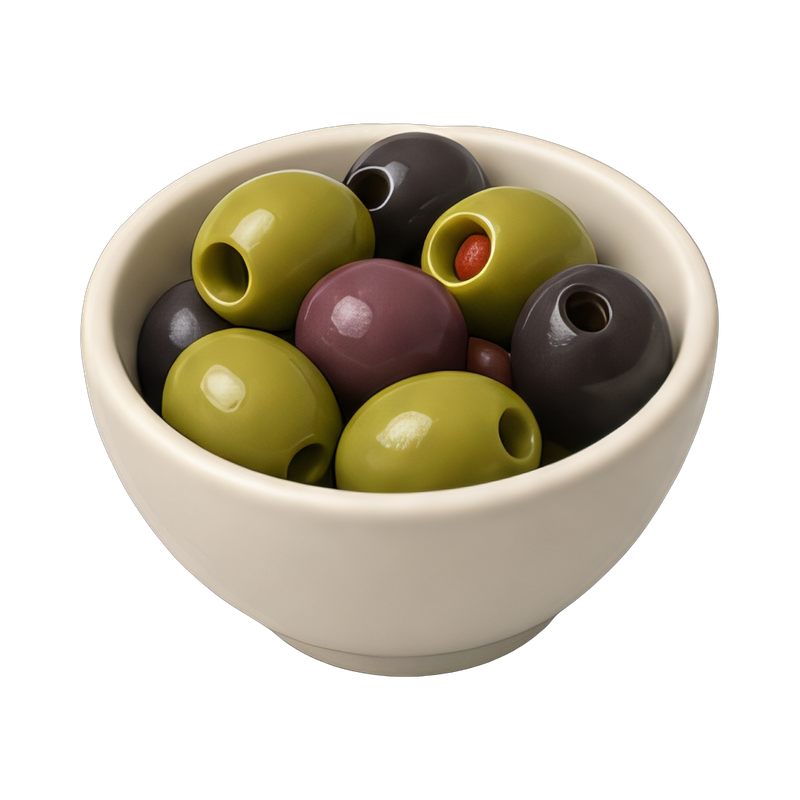 Mixed olives in a bowl