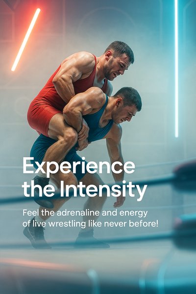 Dynamic Wrestling Promotion Image with Engaging Visuals