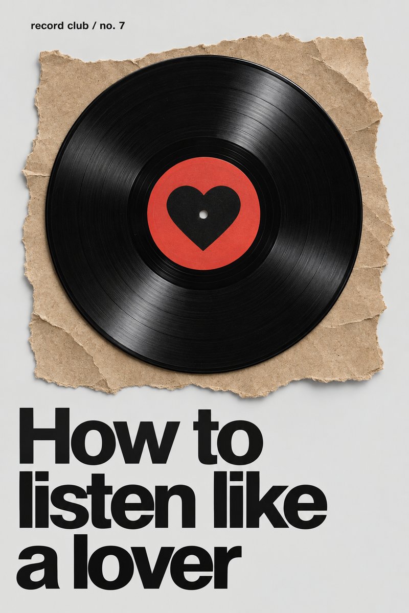 Swiss typography vinyl poster