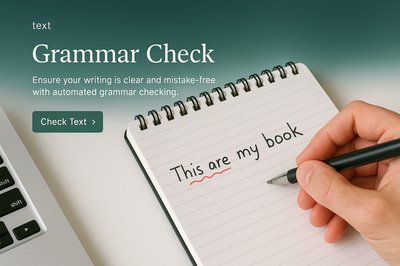 Stylish Web Page Design for Grammar Check Tool