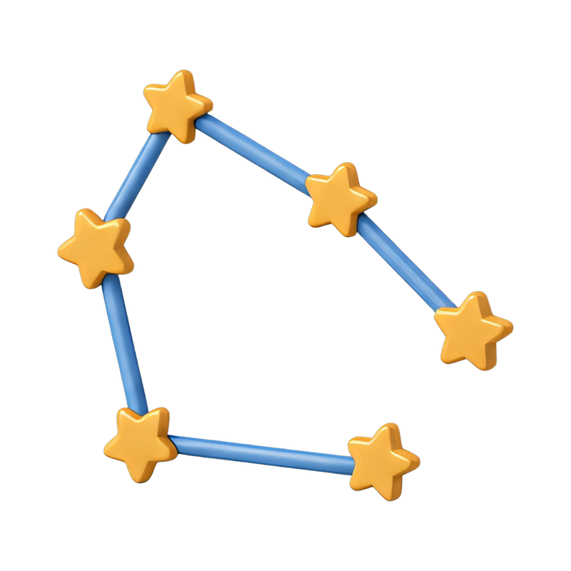 wireframe constellation model