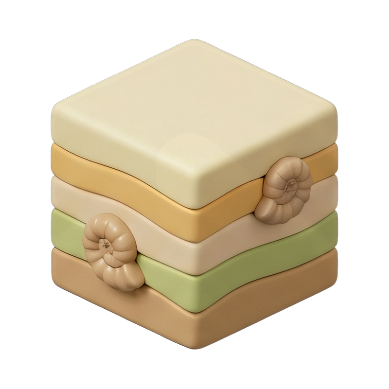Layers of ancient strata