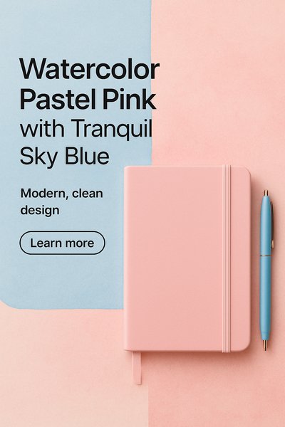 Modern Corporate Design with Pastel Colors and Clean Typography