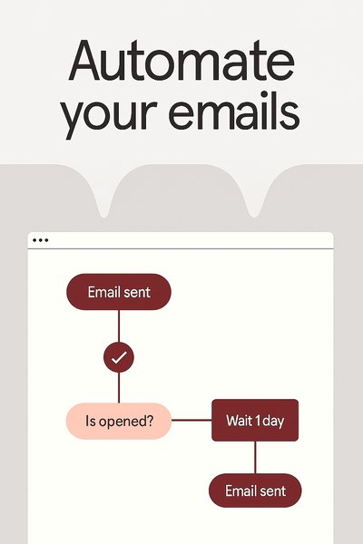 Email Automation Flowchart with Clear Visuals