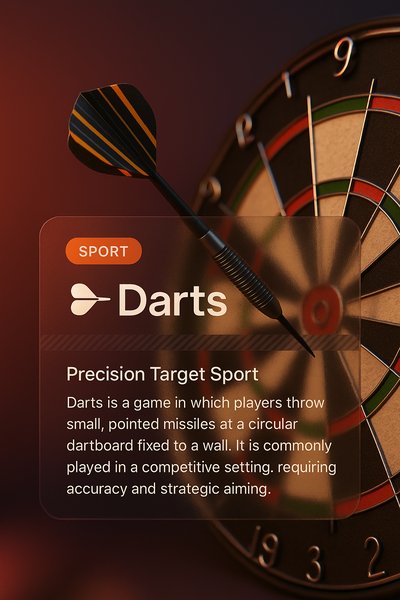 Stylish 3D Design Scene Featuring Darts