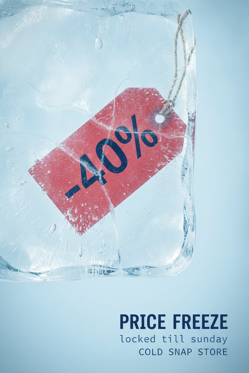Price freeze sale banner