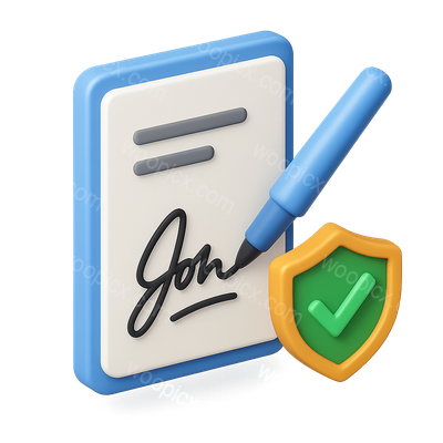 3D Icon for Digital Signature Verification in Isometric View