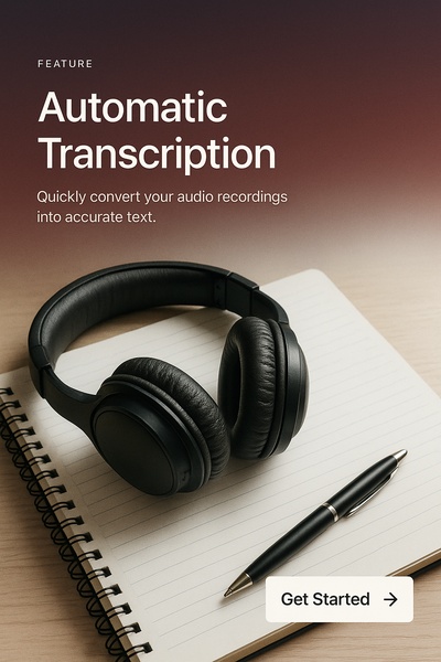 Realistic Web Page Design Featuring Audio Transcription