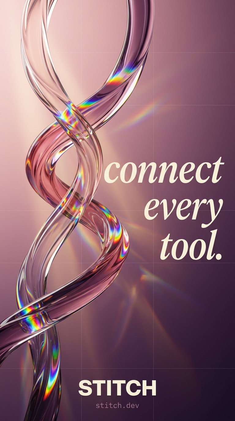 Intertwined glass threads design