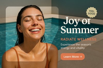 Joyful Summer Wellness by the Pool
