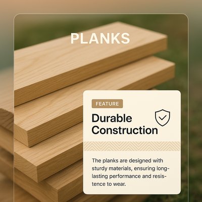 Modern Web Design Featuring Planks with Integrated Features