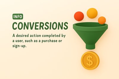 3D Illustration of Conversion Funnel Concept