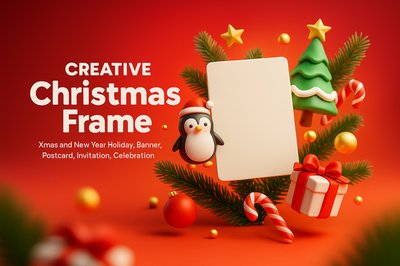 Dynamic Christmas Frame for Holiday Celebrations
